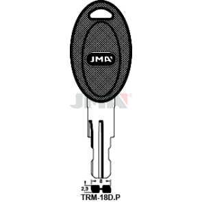 Schlüsselrohling-Plastikkopf - TRM-18D.P