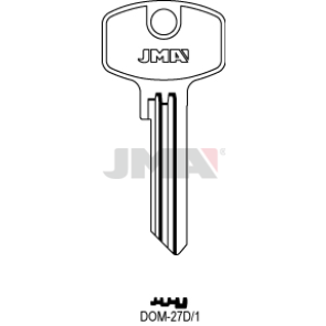 Schlüsselrohling Spezialprofile - DOM-27D/1