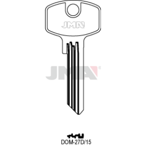 Schlüsselrohling Spezialprofile - DOM-27D/15