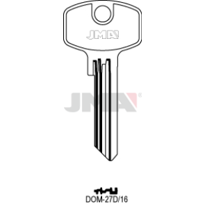 Schlüsselrohling Spezialprofile - DOM-27D/16