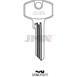 Schlüsselrohling Spezialprofile - DOM-27D/17