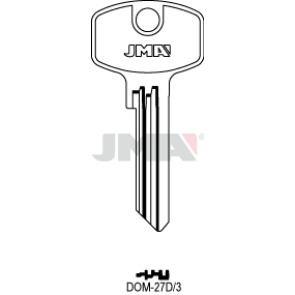 Schlüsselrohling Spezialprofile - DOM-27D/3