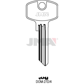 Schlüsselrohling Spezialprofile - DOM-27D/4