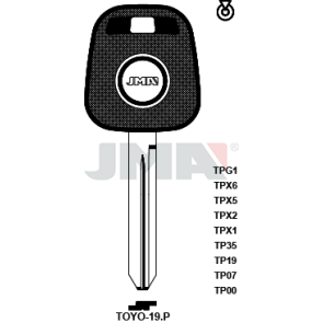 Transponder-Schlüsselrohling - TP00TOYO-19.P