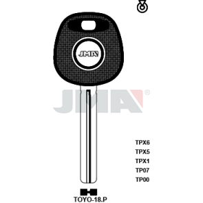 Transponder-Schlüsselrohling - TP00TOYO-18.P