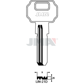 Schlüsselrohling Spezialprofil - LIN-21D