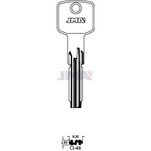 Schlüsselrohling Spezialprofil - CI-48