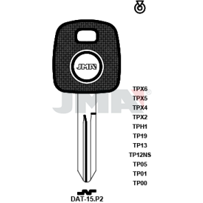 Transponder-Schlüsselrohling - TP00DAT-15.P2