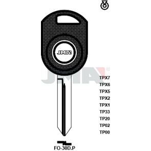 Transponder-Schlüsselrohling - TP00FO-30D.P