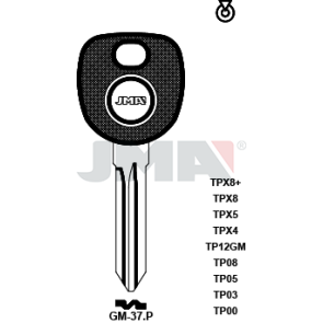 Transponder-Schlüsselrohling - TP00GM-37.P