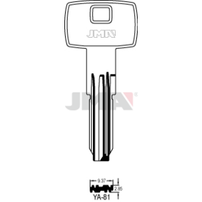 Schlüsselrohling Spezialprofil - YA-81