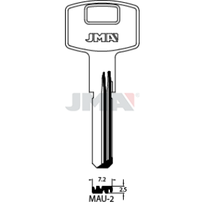 Schlüsselrohling Spezialprofil - MAU-2