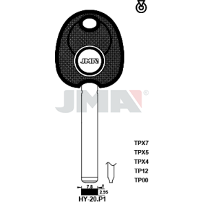 Transponder-Schlüsselrohling - TP00HY-20.P1