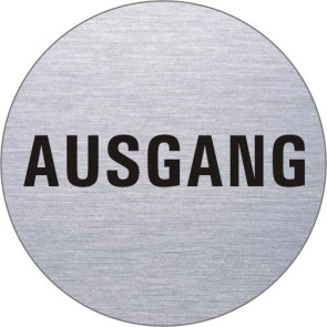 AUSGANG Edelstahlschild 8496