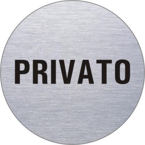 PRIVATO Edelstahlschild 8555