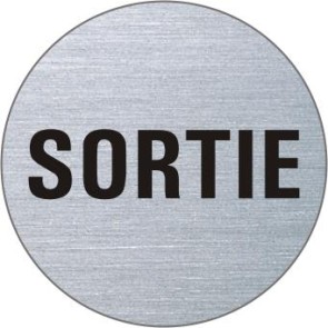 SORTIE Edelstahlschild 8595