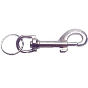 Karabinerhaken vernickelt