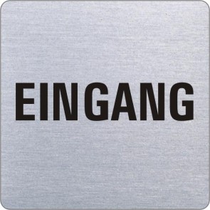EINGANG Edelstahlschild 8998