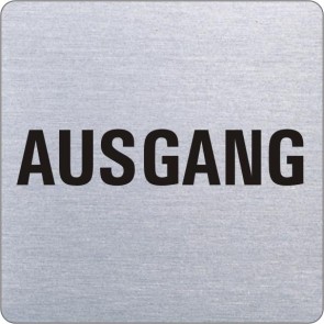 AUSGANG Edelstahlschild 8999