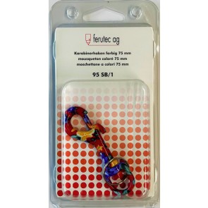 Karabinerhaken vernickelt Selbstbedienung 95