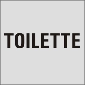 TOILETTE Aluminiumschild 9701-E