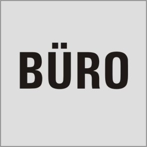 BÜRO Aluminiumschild 9705-E