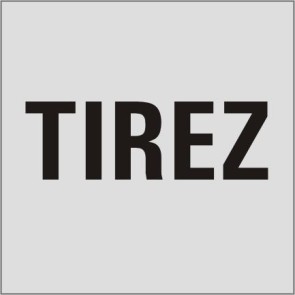 TIREZ Aluminiumschild 9715-E