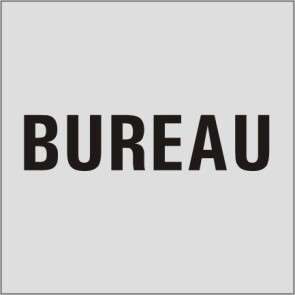 BUREAU Aluminiumschild 9717-E