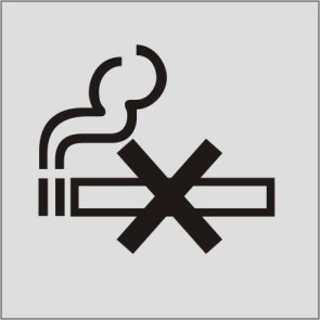 Rauchverbot Aluminiumschild 9721-E