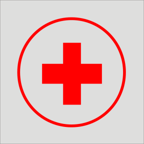 Rotes Kreuz Aluminiumschild 17210-E