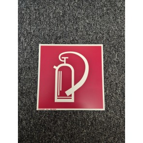 Brandschutzzeichen Feuerlöscher Aluminium 200x200mm, nachleuchtend, alte Norm, Liq