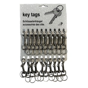 Karabinerhaken vernickelt Selbstbedienung 20 Stück K 85