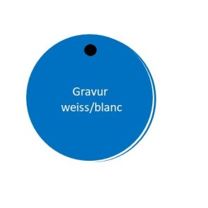 RONDEN dr. 30 mm 3-Schicht blau/weiss/blau