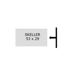 SKELLER 53x29 anthrazit lackiert
